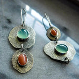 Retro Silver Earrings Inspired by Nature