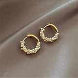 Chic Round Pearl Earrings