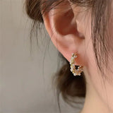 Chic Round Pearl Earrings