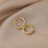 Chic Round Pearl Earrings