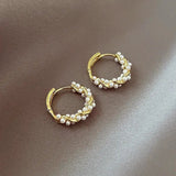 Chic Round Pearl Earrings