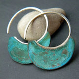 Antique-Inspired Earrings Featuring Weathered Turquoise