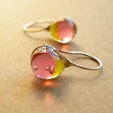 Retro Curved Glass Earrings