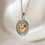 Retro Heart Pendant Necklace