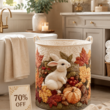 Cinnamon Bunny Quilted Laundry Basket NCU0NTD070