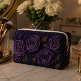 Amethyst Blossom Quilted Makeup Bag NCU0DV7738