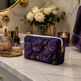 Amethyst Blossom Quilted Makeup Bag NCU0DV7738