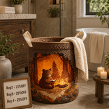 Reading Bear Quilted Laundry Basket NCU0NTD404