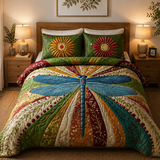 Dragonfly 3-Piece Quilted Bedding Set NCU0VT155