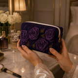 Amethyst Blossom Quilted Makeup Bag NCU0DV7738