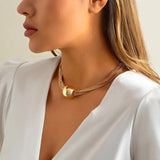 Chic Gold Pendant Necklace