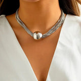 Chic Gold Pendant Necklace