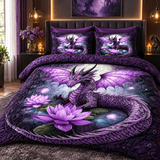 Dragon 3-Piece Quilted Bedding Set NCU0VT177