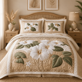 Southern Bloom 3-Piece Quilted Bedding Set NCU0DV3625