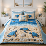 Turtle 3-Piece Quilted Bedding Set NCU0VT68
