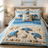 Turtle 3-Piece Quilted Bedding Set NCU0VT68