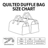 Retro Motion Quilted Duffle Bag NCU0PT8926