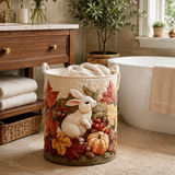 Cinnamon Bunny Quilted Laundry Basket NCU0NTD070