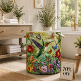 Hummingbird Bliss Quilted Laundry Basket NCU0NNT1417