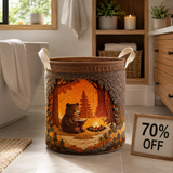 Reading Bear Quilted Laundry Basket NCU0NTD404
