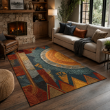 Desert Feather Circle Area Rug NCU0PT11604